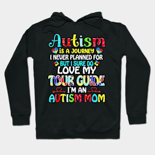 Autism Mom Autism Is A Journey I Never Planned For Awareness Hoodie